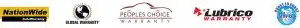 lubrico warranty, peoples choice warranty, coast to coast warranty, nationwide warranty, global warranty